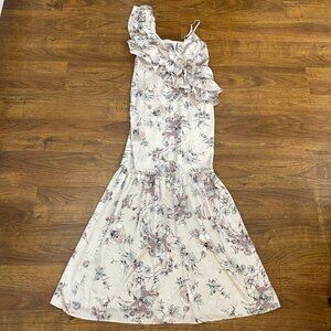 NWT Cayo de Agua Pole & Pole ruffle maxi dress